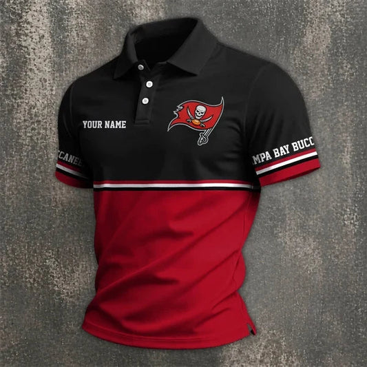 [TOUCHDOWN DEAL] NEW CUSTOMIZED NFL10 TBB TAMPA BAY BUCCANEERS POLO SHIRT