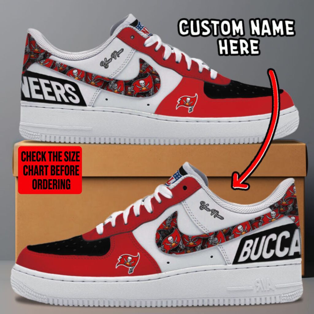 [TOUCHDOWN DEAL] NEW CUSTOMIZED NFL10 TBB TAMPA BAY BUCCANEERS AF1 SNEAKERS