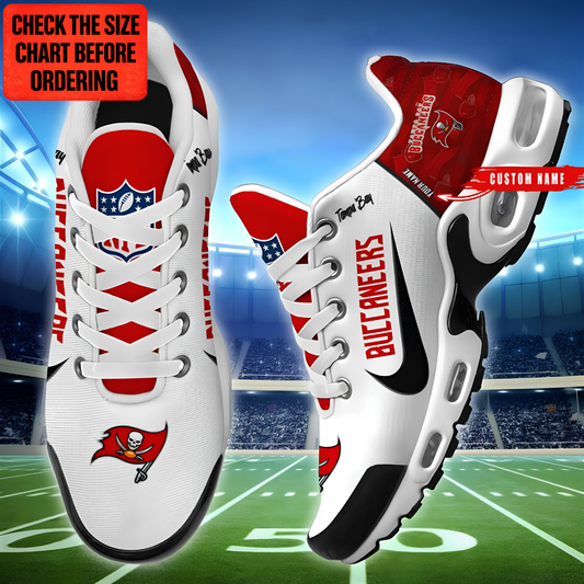 [TOUCHDOWN DEAL] NEW CUSTOMIZED NFL10 TBB TAMPA BAY BUCCANEERS AIR MAX PLUS SNEAKERS
