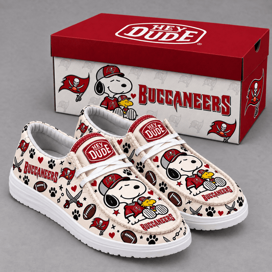 [TOUCHDOWN DEAL] NEW CUSTOMIZED NFL10 TBB TAMPA BAY BUCCANEERS LOAFER SHOES