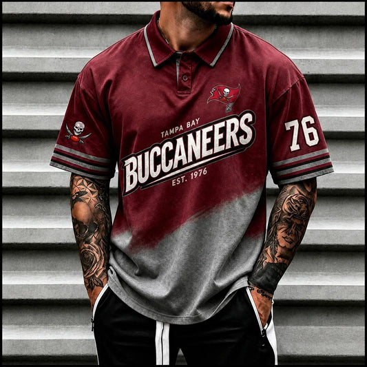 [TOUCHDOWN DEAL] NEW CUSTOMIZED NFL10 TBB TAMPA BAY BUCCANEERS POLO SHIRT