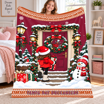 [TOUCHDOWN DEAL] NEW CUSTOMIZED NFL10 TBB THE BUCCANEERS FLEECE BLANKET