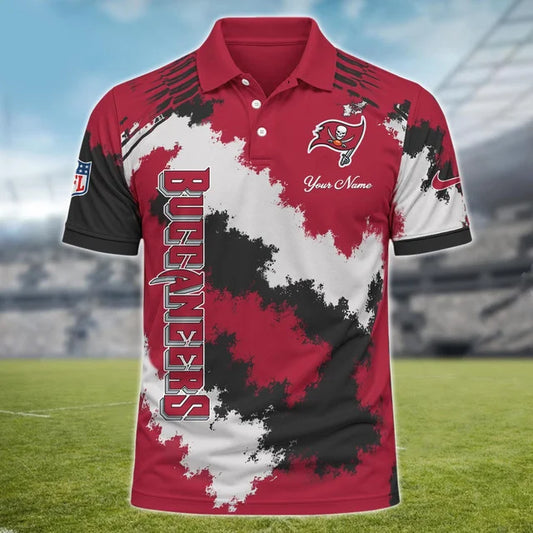 [TOUCHDOWN DEAL] NEW CUSTOMIZED NFL10 TBB TAMPA BAY BUCCANEERS MULTICOLOR POLO SHIRT