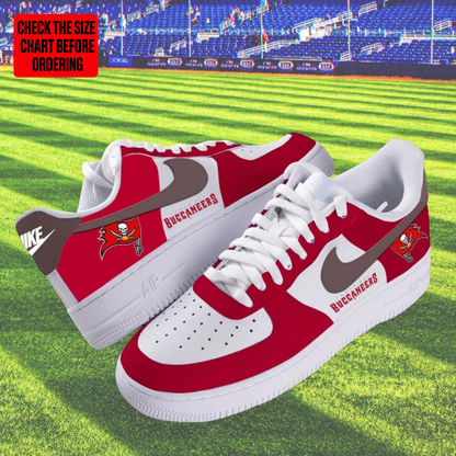 [TOUCHDOWN DEAL] NEW CUSTOMIZED NFL10 TBB TAMPA BAY BUCCANEERS AF1 SHOES