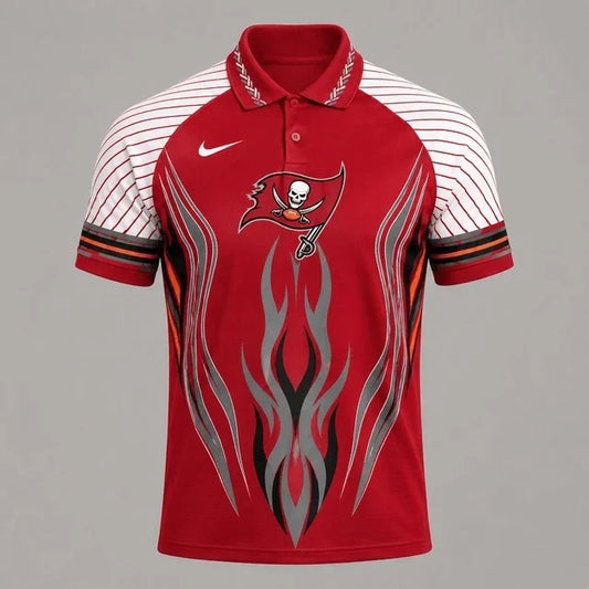 [TOUCHDOWN DEAL] NEW CUSTOMIZED NFL10 TBB TAMPA BAY BUCCANEERS POLO SHIRT