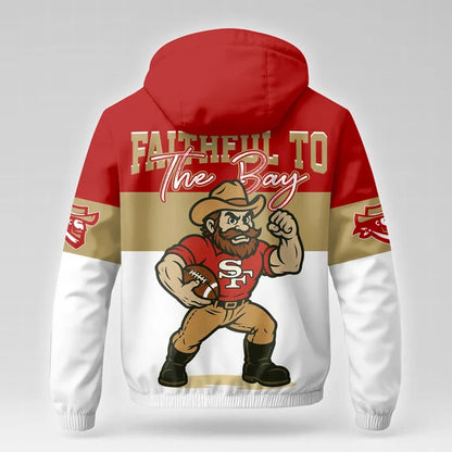 [TOUCHDOWN DEAL] NEW CUSTOMIZED NFL11 SF49 SAN FRANCISCO 49ERS WINDBREAKER JACKET