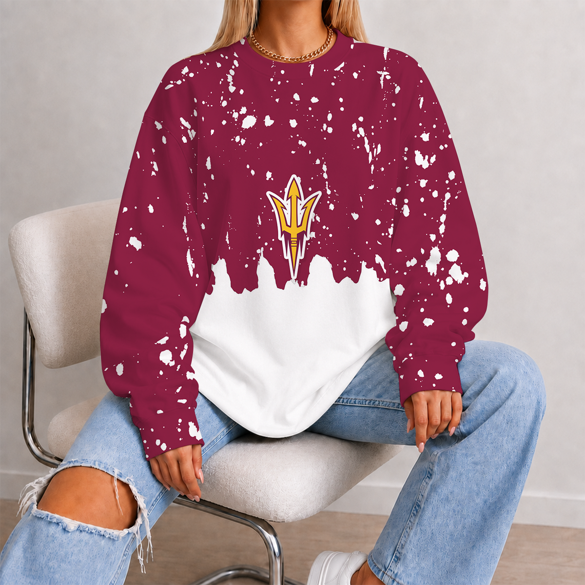 [PUCK DROP DEAL] NEW CUSTOMIZED NCAA MFF11 ASS ARIZONA STATE SUN DEVILS UNISEX SWEATSHIRT