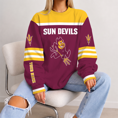 [PUCK DROP DEAL] NEW CUSTOMIZED NCAA MFF11 ASS ARIZONA STATE SUN DEVILS UNISEX SWEATSHIRT