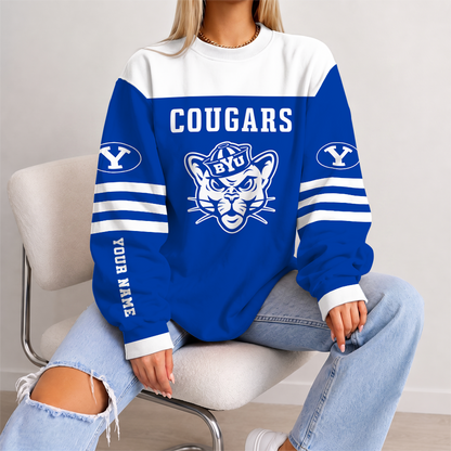 [TOUCHDOWN DEAL] NEW CUSTOMIZED NCAA FBS11 BYU BYU COUGARS UNISEX SWEATSHIRT