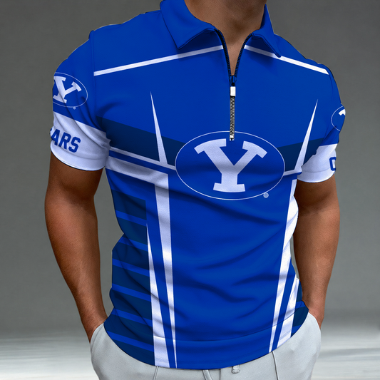 [TOUCHDOWN DEAL] NEW CUSTOMIZED NCAA FBS11 BYU BYU COUGARS POLO SHIRT