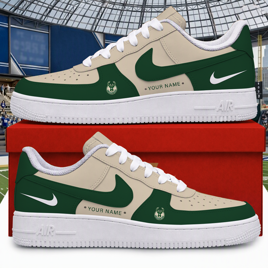 [SLAM DUNK DEAL] NEW CUSTOMIZED NBA11 MBU MILWAUKEE BUCKS AF1 SHOES