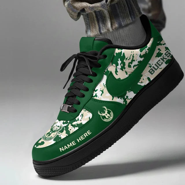 [SLAM DUNK DEAL] NEW CUSTOMIZED NBA11 MBU MILWAUKEE BUCKS AF1 SHOES