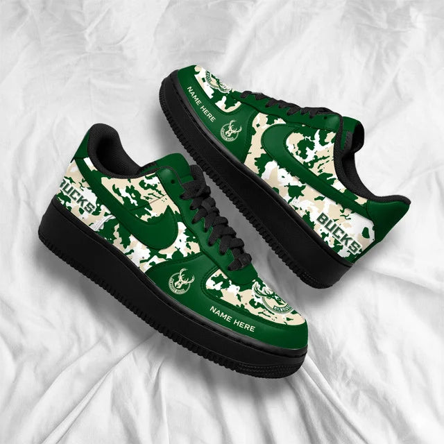 [SLAM DUNK DEAL] NEW CUSTOMIZED NBA11 MBU MILWAUKEE BUCKS AF1 SHOES