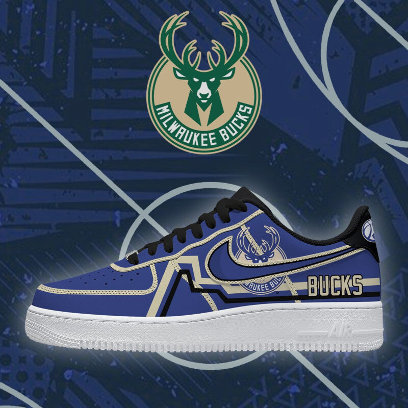 [SLAM DUNK DEAL] NEW CUSTOMIZED NBA11 MBU MILWAUKEE BUCKS AF1 SHOES