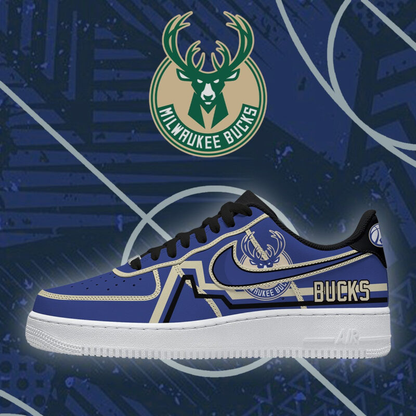 [SLAM DUNK DEAL] NEW CUSTOMIZED NBA11 MBU MILWAUKEE BUCKS AF1 SHOES