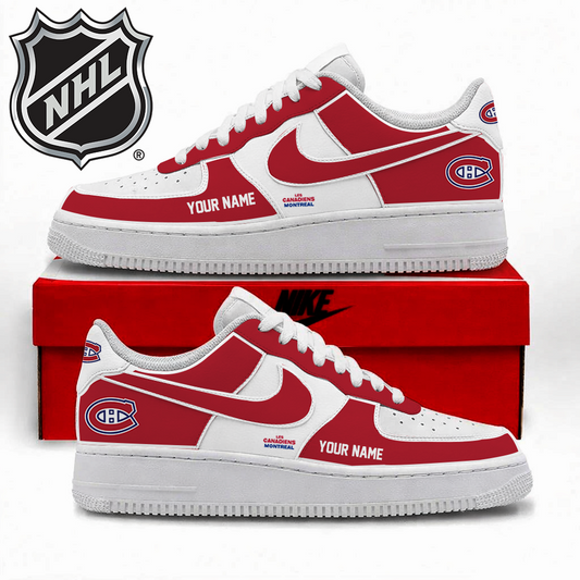 [PUCK DROP DEAL]NEW CUSTOMIZED NHL11 MCD MONTREAL CANADIENS AF1 SHOES
