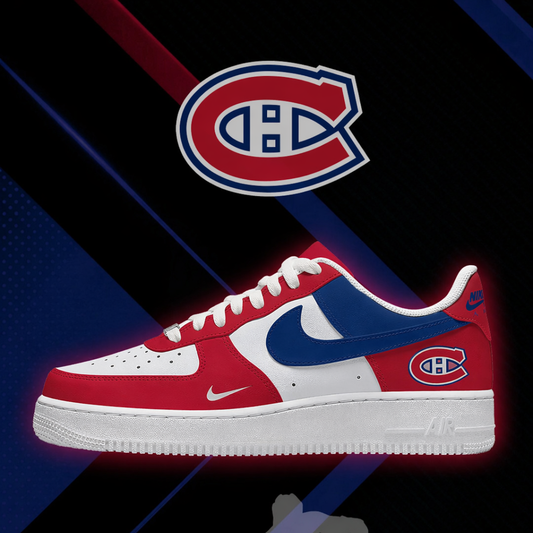 [PUCK DROP DEAL] NEW CUSTOMIZED NHL11 MCD MONTREAL CANADIENS AF1 SHOES