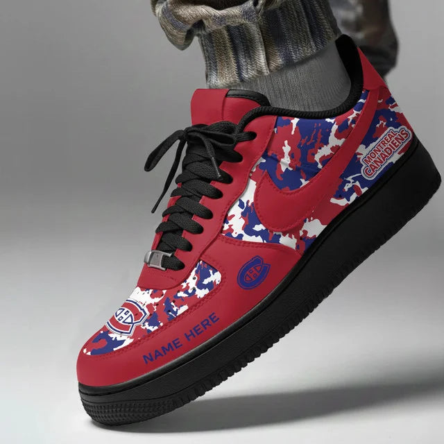 [PUCK DROP DEAL] NEW CUSTOMIZED NHL11 MCD MONTREAL CANADIENS AF1 SHOES