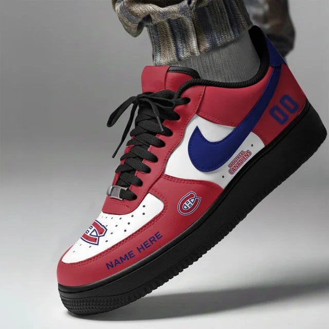 [PUCK DROP DEAL] NEW CUSTOMIZED NHL11 MCD MONTREAL CANADIENS AF1 SHOES