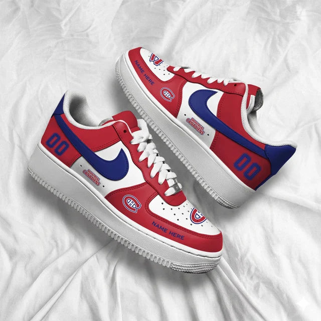 [PUCK DROP DEAL] NEW CUSTOMIZED NHL11 MCD MONTREAL CANADIENS AF1 SHOES
