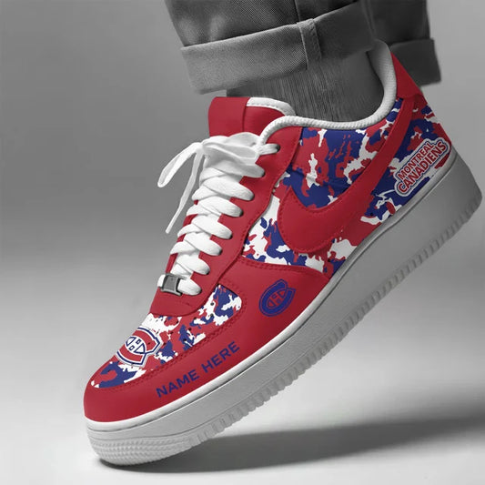[PUCK DROP DEAL] NEW CUSTOMIZED NHL11 MCD MONTREAL CANADIENS AF1 SHOES