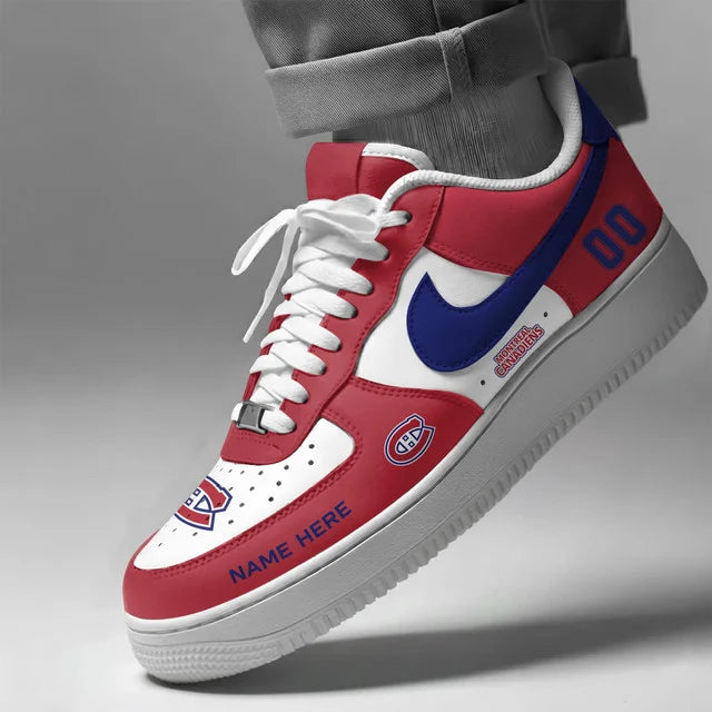 [PUCK DROP DEAL] NEW CUSTOMIZED NHL11 MCD MONTREAL CANADIENS AF1 SHOES