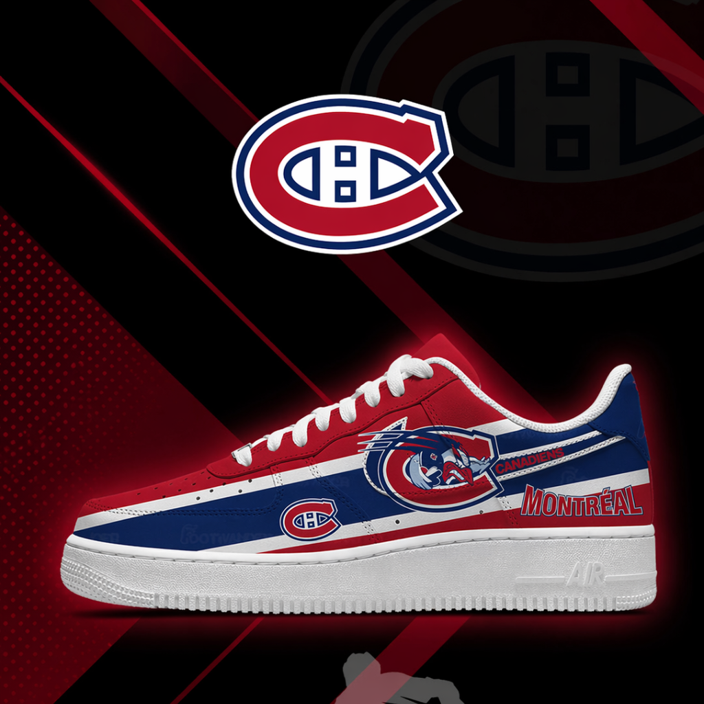 [PUCK DROP DEAL] NEW CUSTOMIZED NHL11 MCD MONTREAL CANADIENS AF1 SHOES