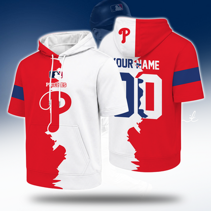 [HOMERUN DEAL] NEW CUSTOMIZED MLB11 PPS PHILADELPHIA PHILLIES SHORT SLEEVE HOODIE