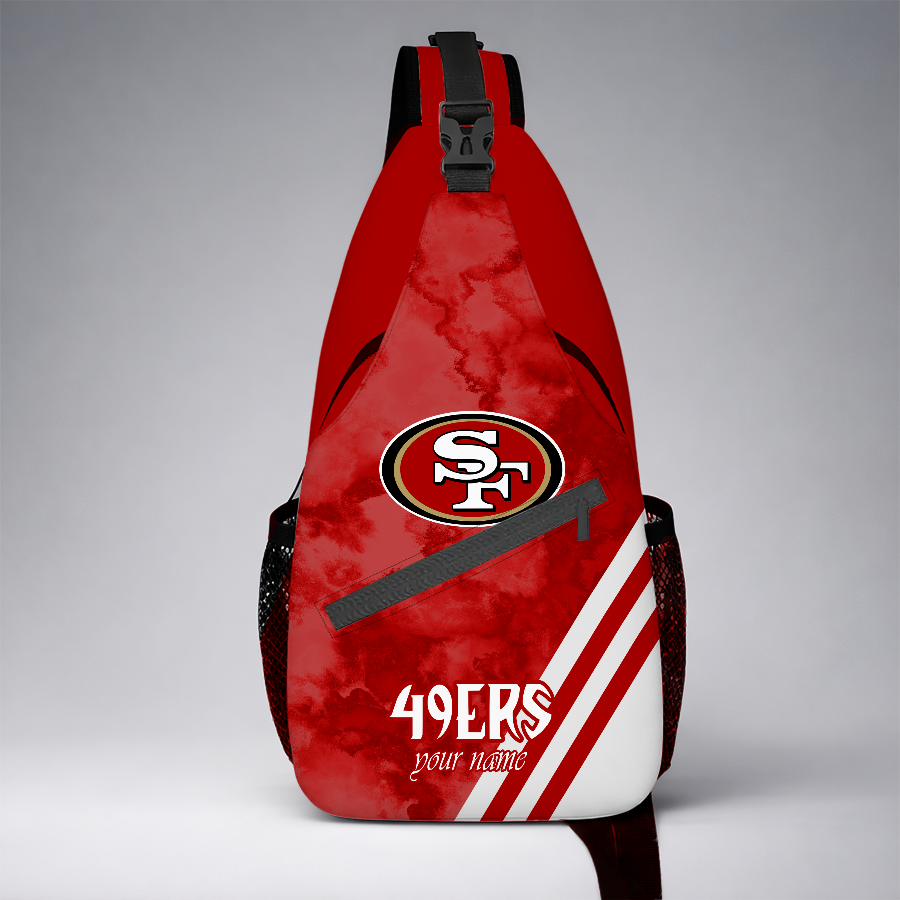 [TOUCHDOWN DEAL] NEW CUSTOMIZED NFL11 SF49 SAN FRANCISCO 49ERS SLING BAG