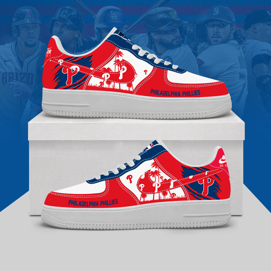 [HOMERUN DEAL] NEW CUSTOMIZED MLB11 PPS PHILADELPHIA PHILLIES AF1 SHOES