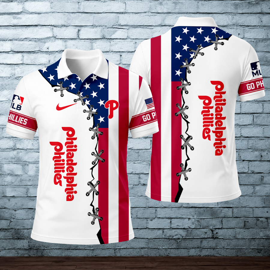[HOMERUN DEAL] NEW CUSTOMIZED MLB11 PPS PHILADELPHIA PHILLIES POLO SHIRT