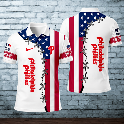 [HOMERUN DEAL] NEW CUSTOMIZED MLB11 PPS PHILADELPHIA PHILLIES POLO SHIRT