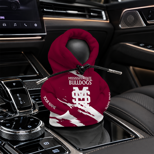 [HOMERUN DEAL] NEW CUSTOMIZED NCAA CWS11 MSB MISSISSIPPI STATE BULLDOGS AUTOMOTIVE HOODIE SHIFT KNOB COVER