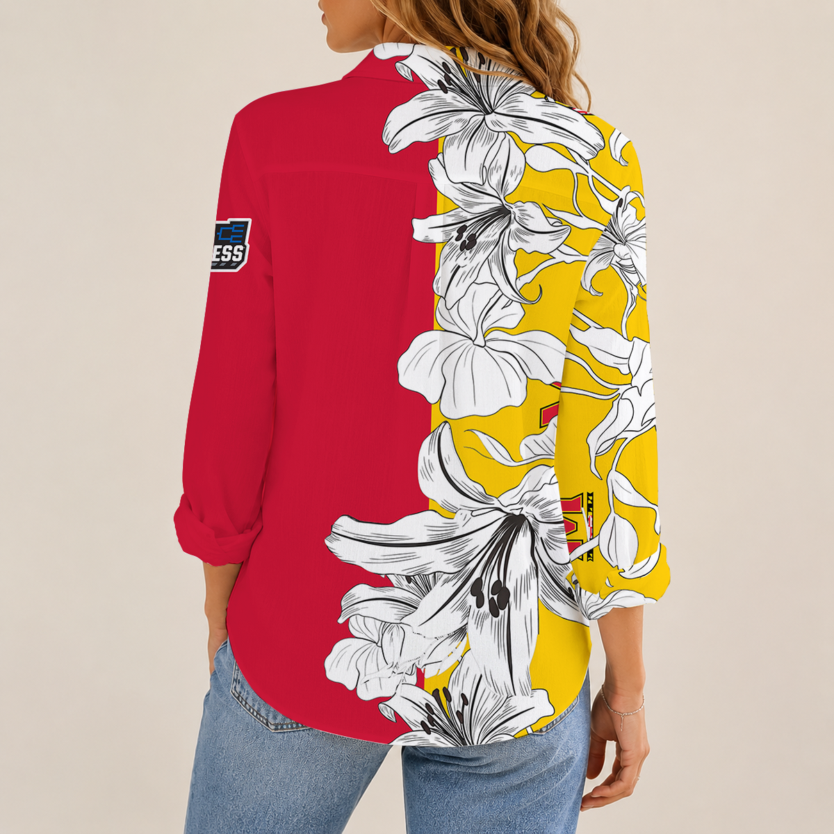 [SLAM DUNK DEAL] NEW CUSTOMIZED NCAA MAM11 MLT MARYLAND TERRAPINS STRAPPY WOMEN CASUAL SHIRT