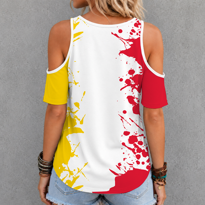 [SLAM DUNK DEAL] NEW CUSTOMIZED NCAA MAM11 MLT MARYLAND TERRAPINS CRISS CROSS V-NECK TOP