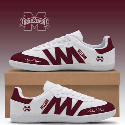 [HOMERUN DEAL] NEW CUSTOMIZED NCAA CWS11 MSB MISSISSIPPI STATE BULLDOGS CLASSIC SNEAKERS