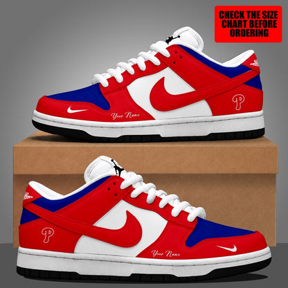 [HOMERUN DEAL] NEW CUSTOMIZED MLB11 PPS PHILADELPHIA PHILLIES DUNK LOW SHOES