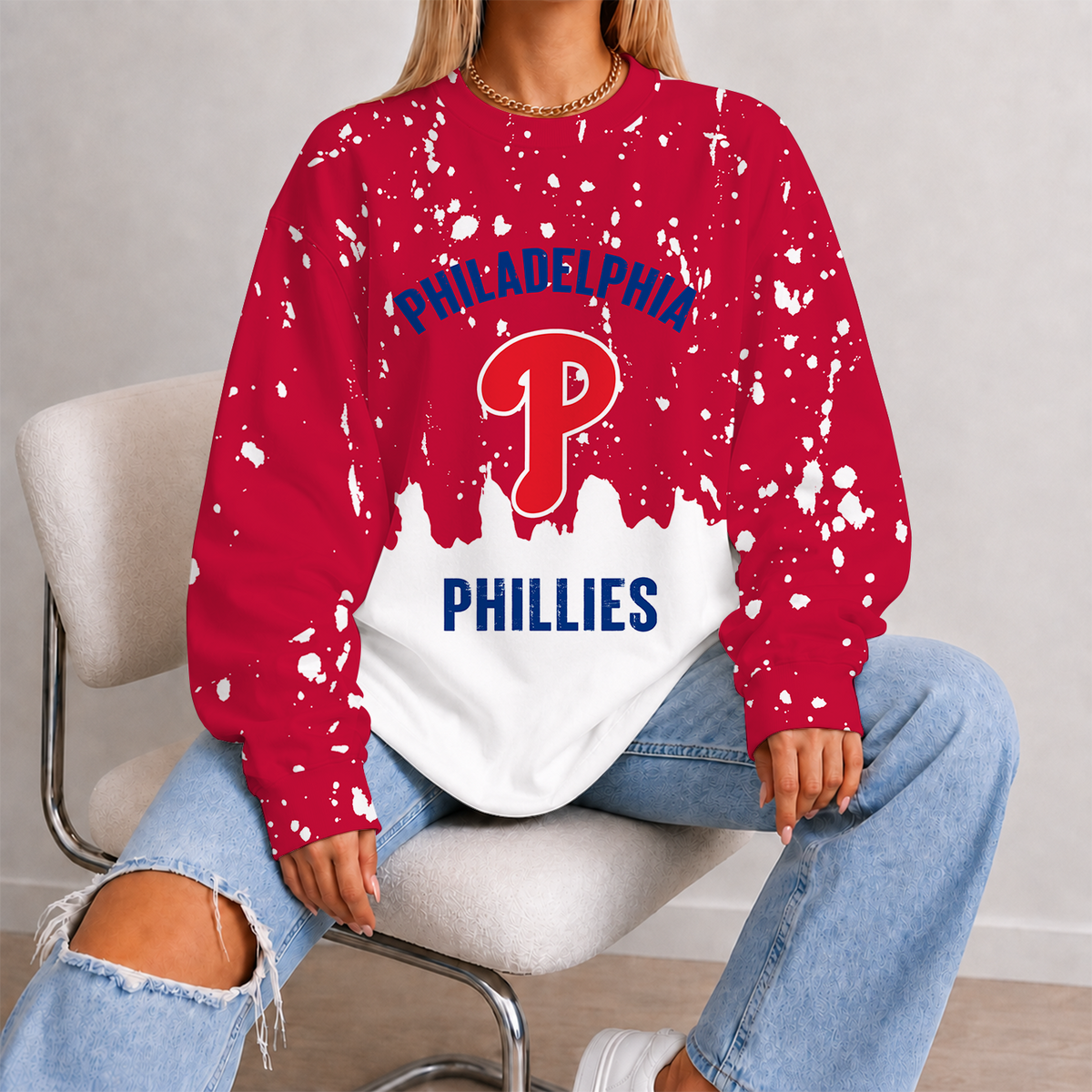 [HOMERUN DEAL] NEW CUSTOMIZED MLB11 PPS PHILADELPHIA PHILLIES UNISEX SWEATSHIRT