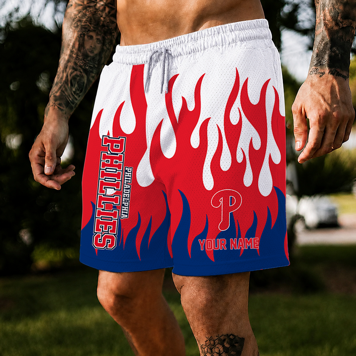 [HOMERUN DEAL] NEW CUSTOMIZED MLB11 PPS PHILADELPHIA PHILLIES SHORT PANTS
