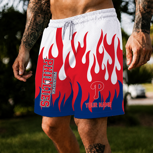 [HOMERUN DEAL] NEW CUSTOMIZED MLB11 PPS PHILADELPHIA PHILLIES SHORT PANTS