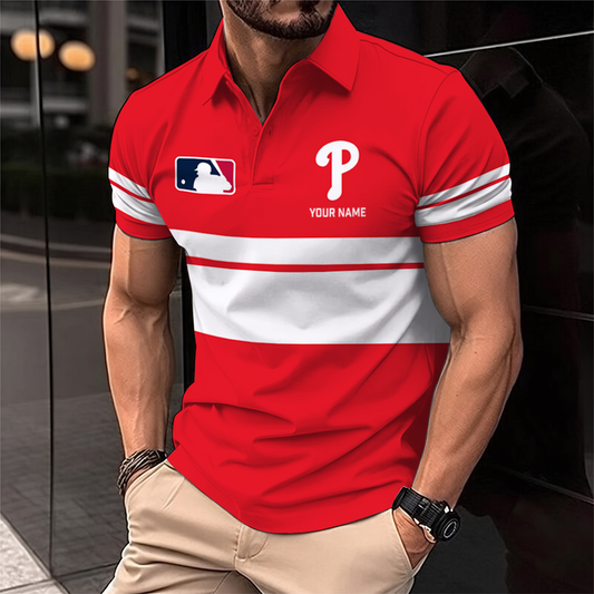 [HOMERUN DEAL] NEW CUSTOMIZED MLB11 PPS PHILADELPHIA PHILLIES POLO SHIRT