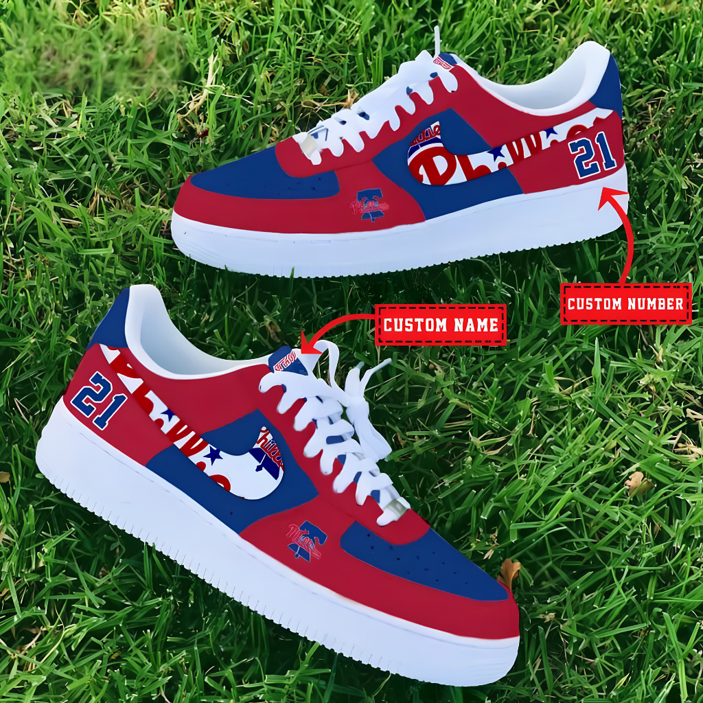 [HOMERUN DEAL] NEW CUSTOMIZED MLB11 PPS PHILADELPHIA PHILLIES AF1 SHOES