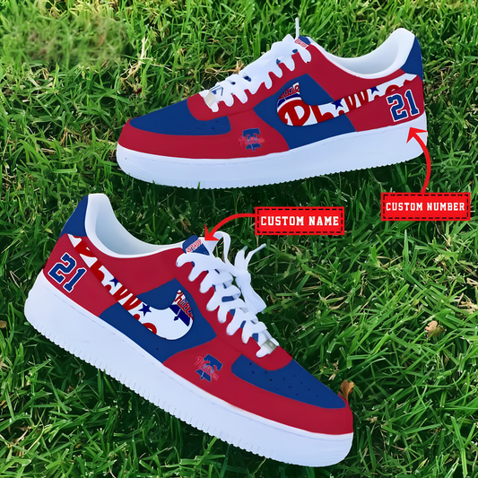 [HOMERUN DEAL] NEW CUSTOMIZED MLB11 PPS PHILADELPHIA PHILLIES AF1 SHOES