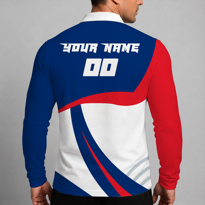[HOMERUN DEAL] NEW CUSTOMIZED MLB11 PPS PHILADELPHIA PHILLIES MEN'S LONG SLEEVE POLO