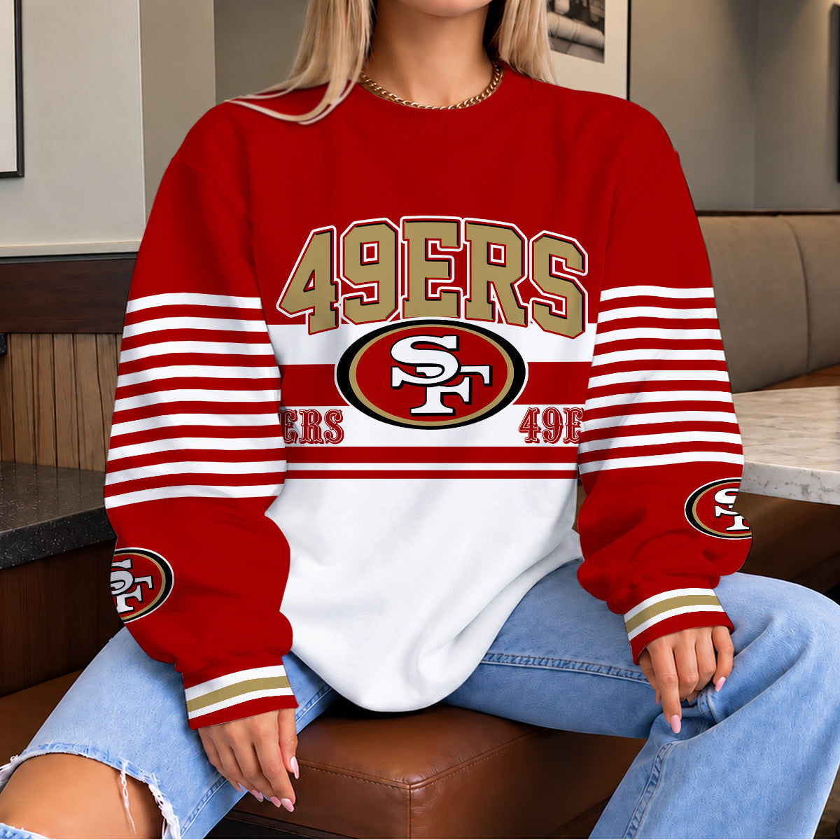 [TOUCHDOWN DEAL] NEW CUSTOMIZED NFL11 SF49 THE 49ERS UNISEX SWEATSHIRT