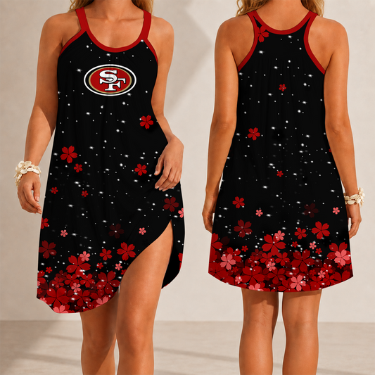 [TOUCHDOWN DEAL] NEW CUSTOMIZED NFL11 SF49 SAN FRANCISCO 49ERS CAMISOLE DRESS