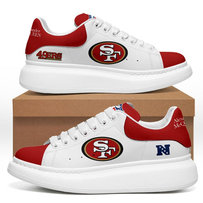 [TOUCHDOWN DEAL] NEW CUSTOMIZED NFL11 SF49 SAN FRANCISCO 49ERS MCQUEEN SHOES