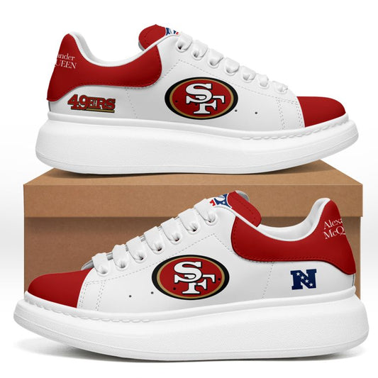 [TOUCHDOWN DEAL] NEW CUSTOMIZED NFL11 SF49 SAN FRANCISCO 49ERS MCQUEEN SHOES