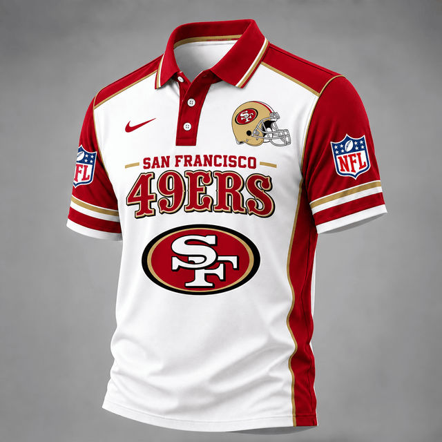 [TOUCHDOWN DEAL] NEW CUSTOMIZED NFL11 SF49 THE 49ERS POLO SHIRT