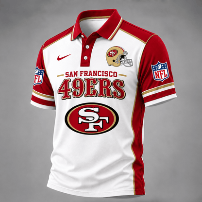 [TOUCHDOWN DEAL] NEW CUSTOMIZED NFL11 SF49 THE 49ERS POLO SHIRT